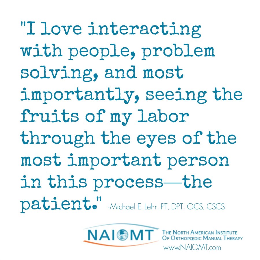 PT Profile: Michael&nbsp;Lehr