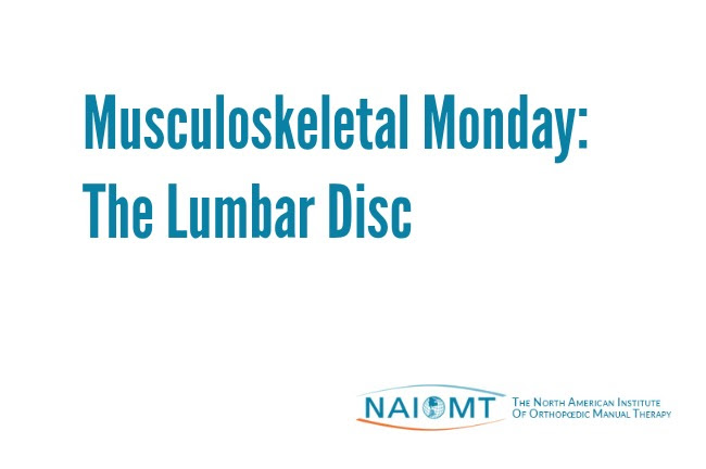 Musculoskeletal Monday: The Lumbar&nbsp;Disc
